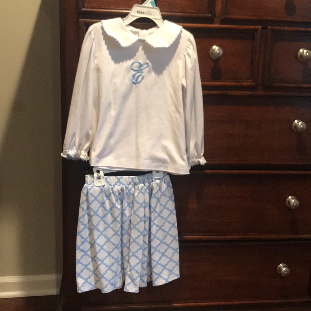 Embroided personalized E girls outfit